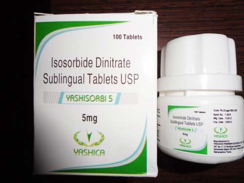 isosorbide dinitrate 5mg sublingual